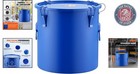 Versatile 10 Gallon Oil Transport Container With Lid     Perfect For Food Service