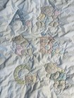 Vtg Rare Htf 46x46 Baby Blanket Quilt Abc  Animal Bear Bird Bunny Print Boy Girl