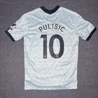 Nike Chelsea Fc 2020-21 Away Jersey Pulisic 10 Light Blue Xl Soccer Shirt Patche