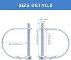 12-count Wire Lock Pins  1 4 Inch Heavy Duty Safety Coupler Pin Shaft Locking Pt