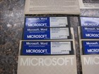 Genuine Vintage Microsoft Word Processing Program For Ibm 5 25  Disks Set