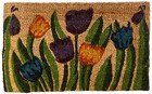   tulip Garden Decorative Coir Outdoor Front Doormat  18 X 30-inch 