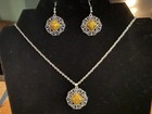 Bohemian Style Women s Earrings And Necklace Set Yellow