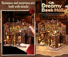 Exquisite Book Hall Library Theme Book Nook Kit For Adults Gifts With Led Light
