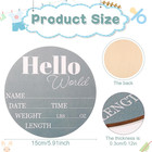 Personalized Wooden Baby Announcement Sign For Nursery And Birth Celebrations