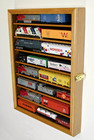 Ho Scale Model Train Display Case Lockable Collectors Solid Wood Cabinet Shelves