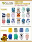 Osocozy Newborn Reusable Cloth Diaper Covers - Adjustable Snap Fit And Double   