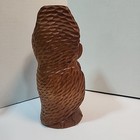 Vintage Hand Carved Wooden Owl Figurine Sculpture Folk Art  9 