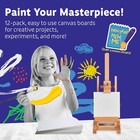 Artlicious Canvases For Painting - Pack Of 12  5 X 5 Inch Blank White Canvas    