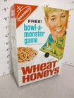 Cereal Box Wheat Honeys 1966 Dinosaur Premium Bowling Game T Rex Stegosaurus
