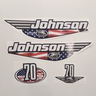 Johnson 70 Hp Usa Flag Edition  1992-2000  Outboard Aftermarket Decal Sticker