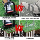 36  Lawn Aerator Manual Tool With 19 Iron Spikes Hand Air Aerator Loosening Soil