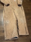 Carhartt Quilted Lined Coveralls Usa Union Size 48r Double Zip 968qz 1991