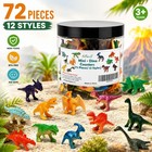 Mini Dinosaur Toys For Kids  72 Pcs Dinosaur Figures Set