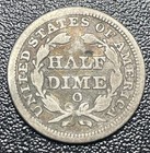 1851-o Seated Liberty Half Dime H10c Fine Details