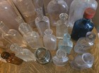 Vintage Glass Bottles Various Sizes Lot Of 34