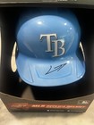 Topps Authentic - Junior Caminero Signed Fs Replica Batting Helmet - Tb Rays