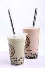 2 Point End Boba Straw Stainless Steel Extra Wide 1 2  X 9 5  Long Tapioca