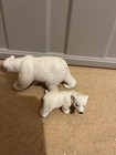 Schleich Polar Bear   Cub Figure Set     Arctic Wildlife Animal Retired