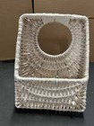 White Wicker Hanging Wall Flower mail Basket Cottage Decorating