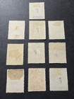 Salvador 1891 Volcano Set Of 10 Stamps Mint Hinged Free Shipping