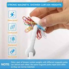 8 Pcs Shower Curtain Weights   silicone Wrapped Heavy Duty Shower Curtain Magnets   
