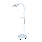 16xdiopter Floor Stand Rolling Magnifier Led Lamp Glass Magnifying Light Facial
