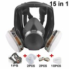15 In 1 Full Face Gas Mask Facepiece Respirator For Painting Spraying 6000 Serie