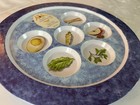 Kosher For Passover Pesach Sedar Plate 12  Colorful Blue Design  100  Melamine