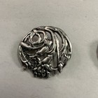 3 Silver Art Nouveau Bachelor Buttons By James   William Deakin Chester 1901