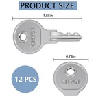 12 Pcs Ch751 Key  Universal Replacement Keys For Rv Sliver 