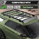 For 2020-2026 Ford Explorer Steel Black Roof Rack Basket Cargo Luggage 800 Lbs