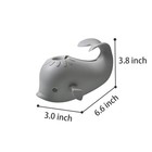 Whale Bath Spout Cover Silicone Baby Faucet Safety Guard Grey