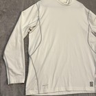 Nike Pro Combat Dri-fit Fitted Shirt Mens Xl White Mock Compression Base Layer