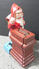 Cast Iron Mechanical Santa Bank Reproduction