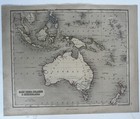 Australia Australasia Eat India Islands New Zealand 1848 Chambers Engraved Map