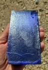 Periwinkle Fiber Optic Glass Lapidary Flintknapping Arrow Cabochon 1 3 