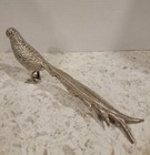 Andrea By Sadek Pheasant Vintage Silvertone Metal  4 1 2 X 12 X 2