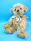 Artist Made Creamy Long Mohair Teddy Bear 5 Way Jointed Weighted Glass Eyes 16 