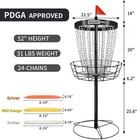 Pdga Approved Hiaaro Pro Disc Golf Basket  Portable Disc Golf Target With Heavy