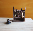 Dolls House Miniature Pipe Rack Rare 1 12 Ooak By Artist Pigeonoak