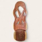 Vintage Antique African Guardsman Birthing Ergo Chair Tribal Wood Carved Giraffe