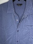 Men   s Size Large Blue O   neill Button-down Short Sleeve Shirt
