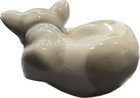Gray   White Porcelain Ceramic Sleeping Kitten Made In Spain Small 3 5x5 