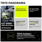 Tryx Panorama 360 Muti-compatible Amoled L-shaped Cooler white  L-p360n-ds3m-g0w