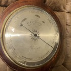 Antique Barometer P  Introssi   Co Rochester Mahogany Inlaid 39 Inches Tall Read