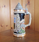 Vintage Beer Stein Handarbeit Gerz Munchen Marienplatz Made In West Germany 9 