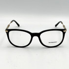 Burberry Be2255q 3001 Women s Eyeglasses Black Gold Plaid 51-18-140 New