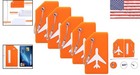 Bendable Silicone Luggage Tags Set With Name Id Card For Easy Luggage Spotting