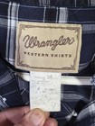 Wrangler Western Shirts Men s Blue Plaid Long Sleeve Snap Button Shirt 2xl